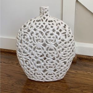 Vintage white vase